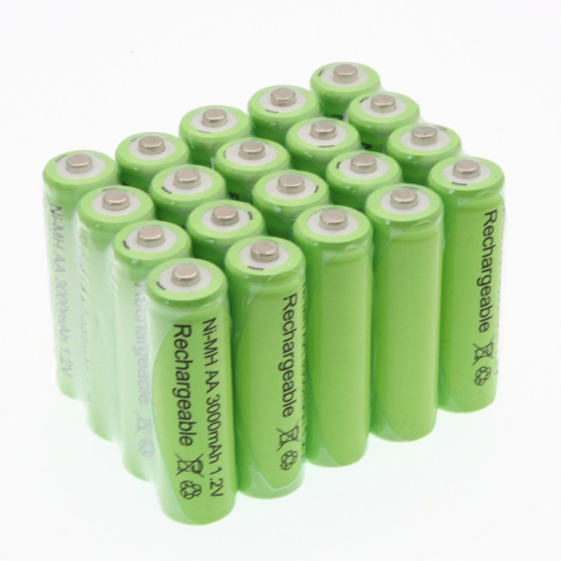 2 20 PCS New Original 3000mAh AA 1.2v battery Ni-MH Rechargeable Battery For Toys Camera Microphone