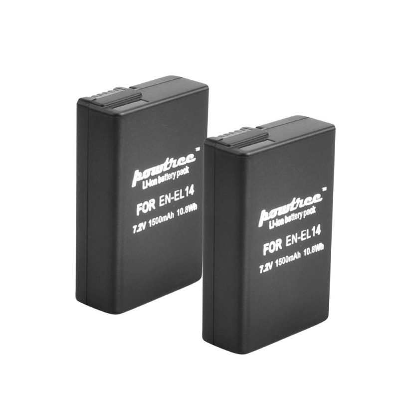 7.2V 1500mAh 鋰離子 EN-EL14 可充電電池適用於尼康 P7200 P7700 P7100 D5500 D5300 D5200 D3200 D3300 D5100 D3100 L50