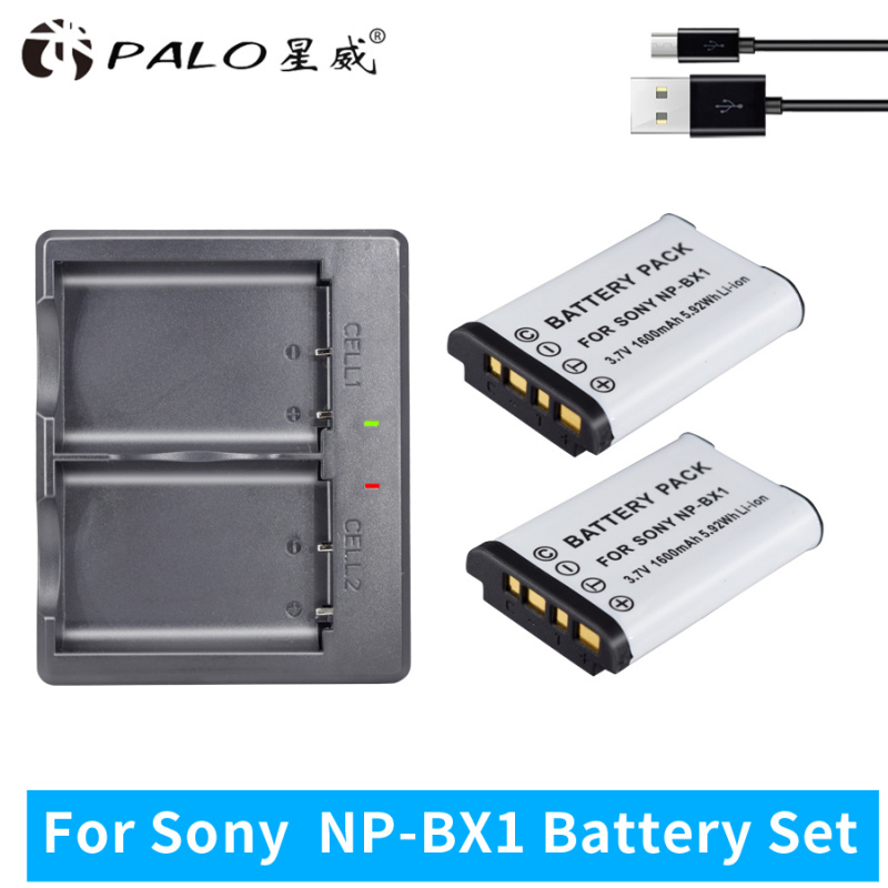 PALO NP-BX1 NP BX1 NPBX1 camera battery + USB charger for Sony DSC RX1 RX100 AS100V M3 M2 HX300 HX400 HX50 HX60 GWP88 AS15 WX350