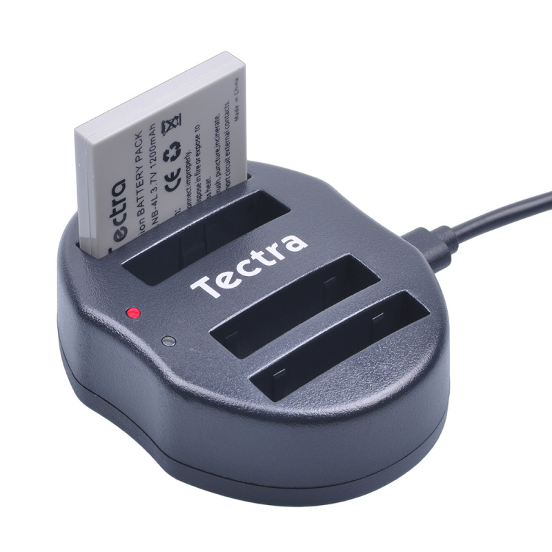 Tectra 3 件 NB-4L NB4L 替換電池 + USB 雙充電器 適用於佳能 IXUS 60 65 80 75 100 I20 110 115 120 130 IS 117 220 225
