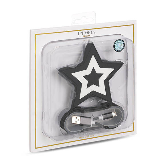 QI Charger wireless - Star Black White