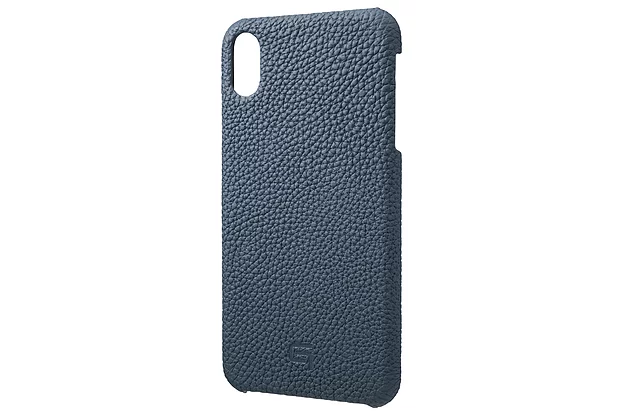 【4色】German Shurunken-calf Genuine Leather Shell Case for iPhone XS Max