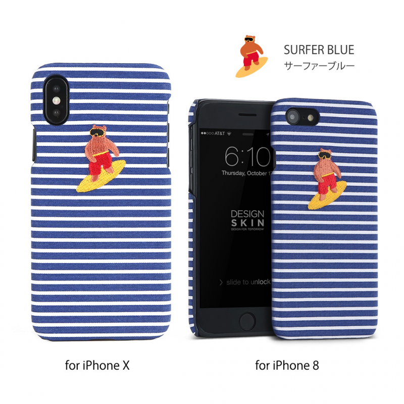 【3色】Design skins wetherby bartype case for iPhone X