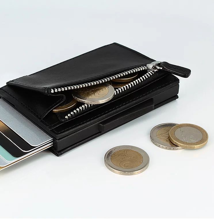 法國OGON CASCADE ZIPPER WALLET防RFID卡夾皮革錢包 現貨