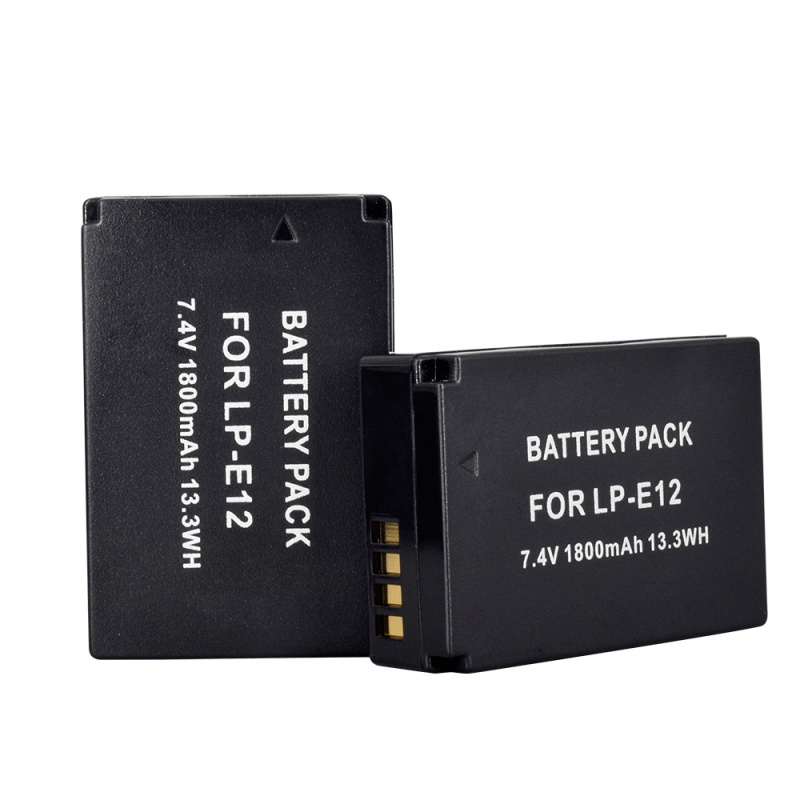 CITYORK LP-E12 LP E12 LPE12 1800mAh 鋰離子電池 LED USB 雙充電器 適用於佳能 EOS M50 EOS M100 100D Kiss X7 Rebel SL1 DSLR