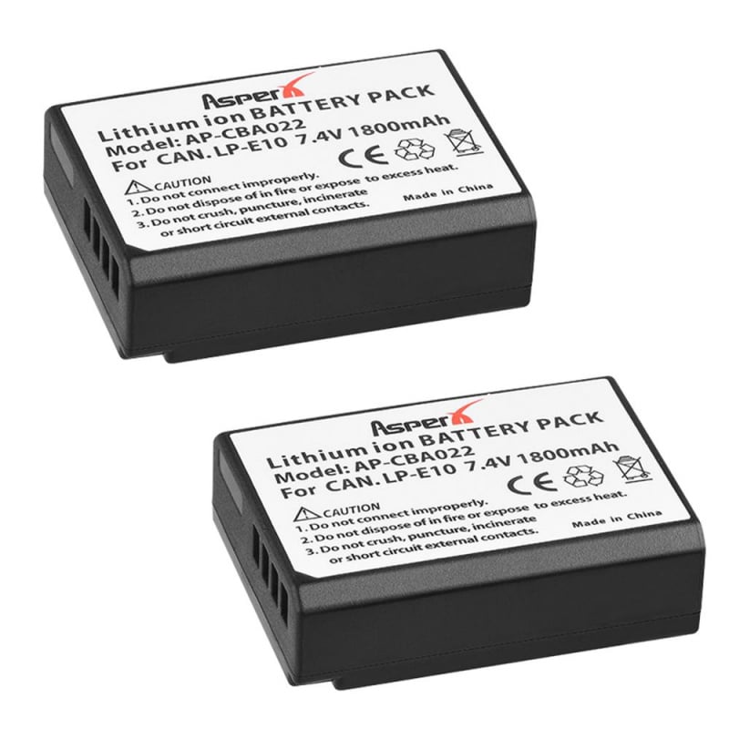 1800mAh LP-E10 Bateria LP E10 LPE10 可充電鋰離子電池適用於佳能 EOS 1100D 1200D Kiss X50 X70 Rebel T3 T5 相機零件