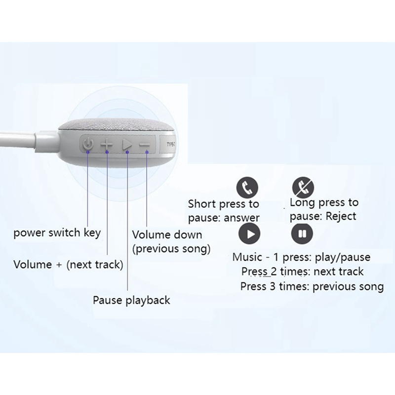 頸部藍牙 5.0 揚聲器無線低音環繞聲支持 SD 卡帶麥克風便攜式戶外音響