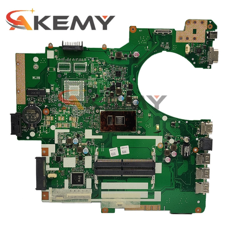 筆記本電腦全新 Akemy P553UA 主板適用於華碩 P553UA P553 P553UJ PRO553J 筆記本電腦主板主板 90NX00R0-R00070 帶 i5-6 代 CPU
