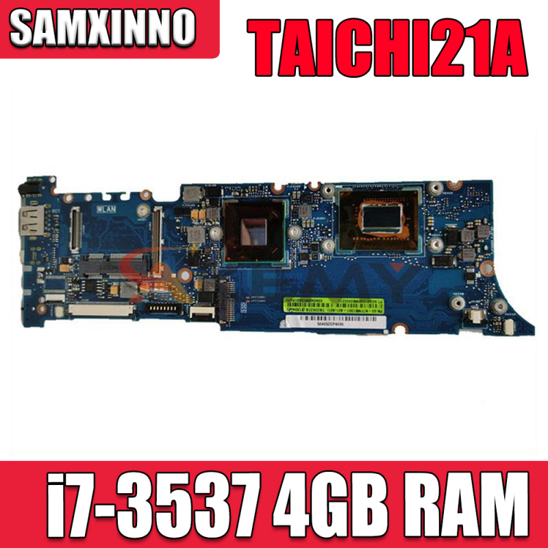 筆記本電腦TAICHI21 REV3.1 i7-3537CPU 4GB RAM 主板適用於華碩 TAICHI 21A 筆記本電腦主板主板 100% 測試工作免費送貨