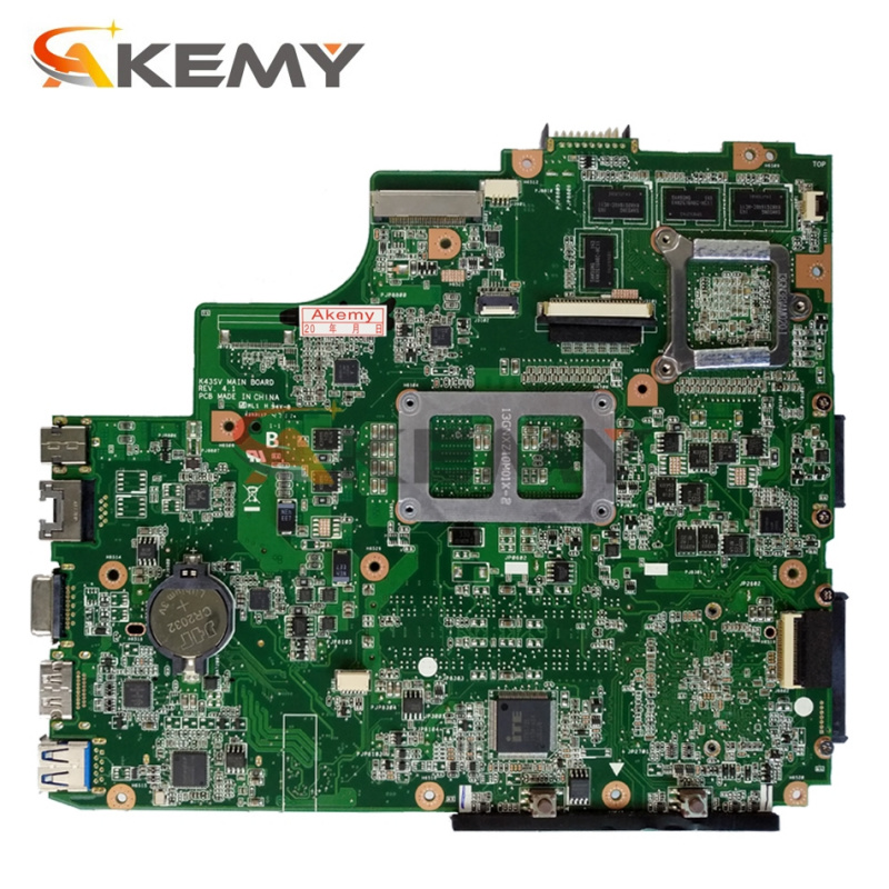 筆記本電腦AKEMY K43S 筆記本電腦主板帶 GT520M GT540M GT630M GPU 適用於華碩 K43SJ K43SV K43SM A43S X43S K43S 主板主板 HM65
