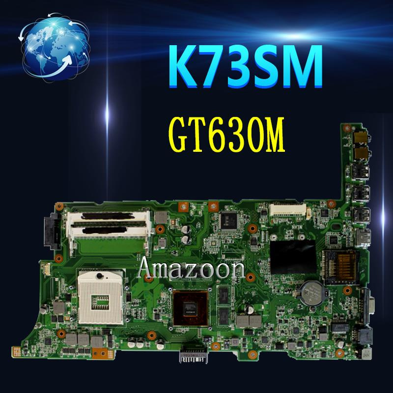 筆記本電腦K73SM 主板 華碩 K73S K73SD K73Sj K73SM 筆記本主板 K73SM 主板測試ok HM65 GT630M