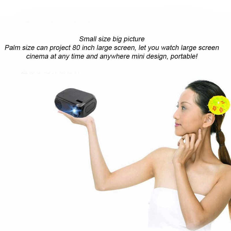 投影機全投影儀 Bjl111 800 流明 1080P 迷你家用親子便攜式投影儀迷你 LED 電視