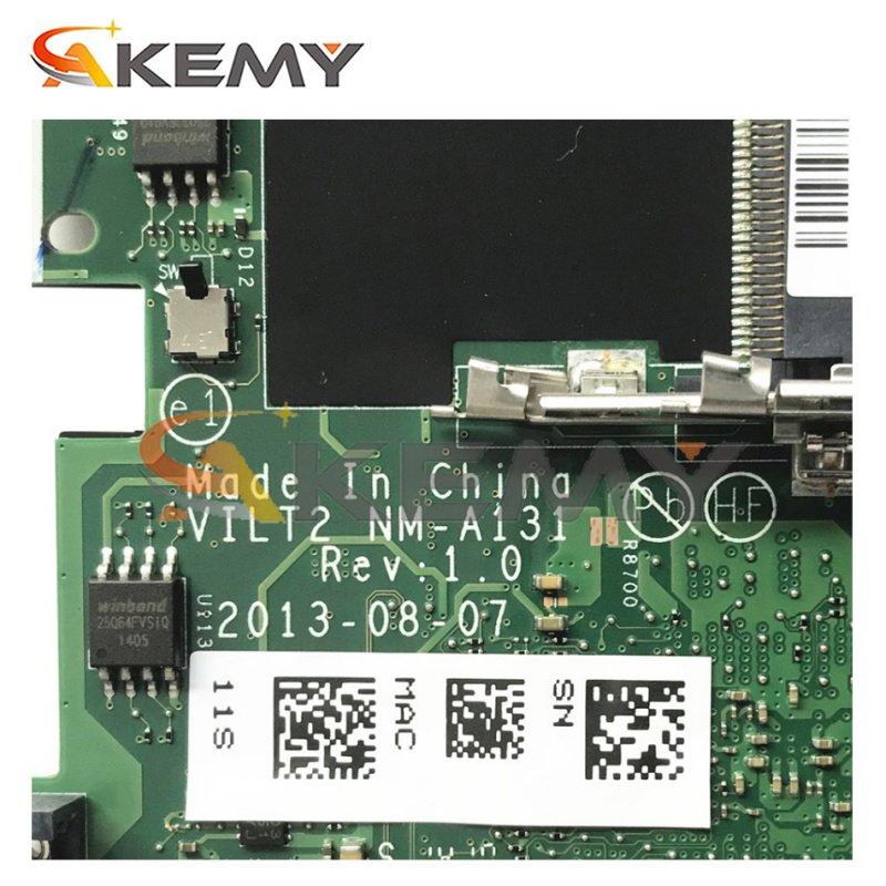 筆記本電腦Akemy 全新 適用於聯想 thinkpad T440P 筆記本電腦主板 PGA947 UMA DDR3L 00HM977 00HM971 VILT2 NM-A131 主板