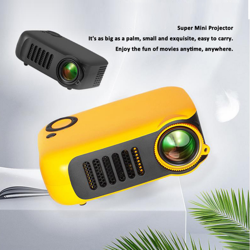 投影機VCHIP A2000 家用迷你投影儀支持 1080P 電視 LED HDMI USB 便攜式影院媒體播放器 домашний проектор proyector