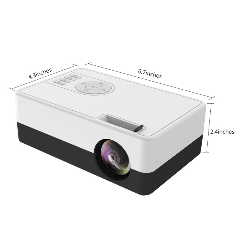 投影機Salange J15C Portable Led Projector for Home Theater Mini HD Proyector for Smartphone Video Beamer 800 480P Power Bank Charging