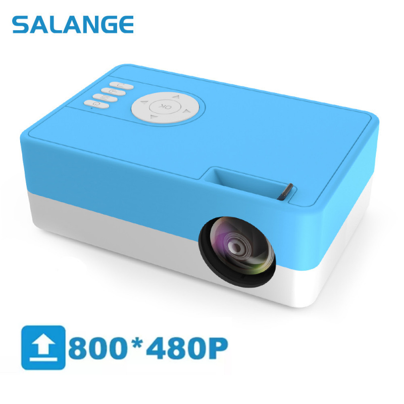 投影機Salange J15C Portable Led Projector for Home Theater Mini HD Proyector for Smartphone Video Beamer 800 480P Power Bank Charging