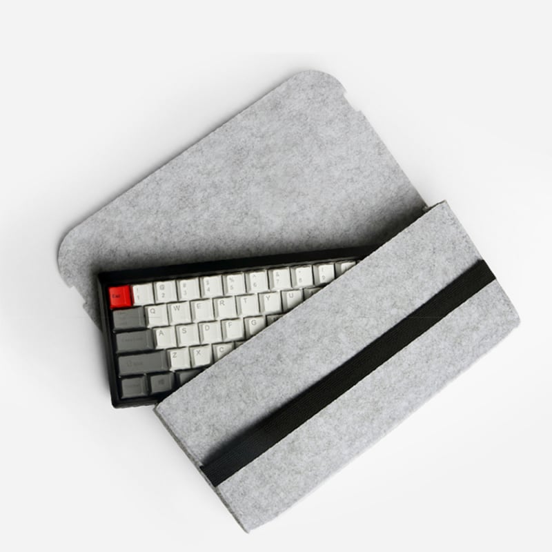 筆記本電腦Portable Felt wool Keyboard Bag Mechanical keyboard bag For 60 87 104 108 keys GH60 Anne pro 2 GK61 RK61 Storage Ba