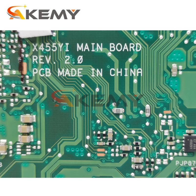 筆記本電腦AKemy X455YI 筆記本電腦主板 適用​​於華碩 X455YA 原裝主板 4GB-RAM A8-7410 CPU