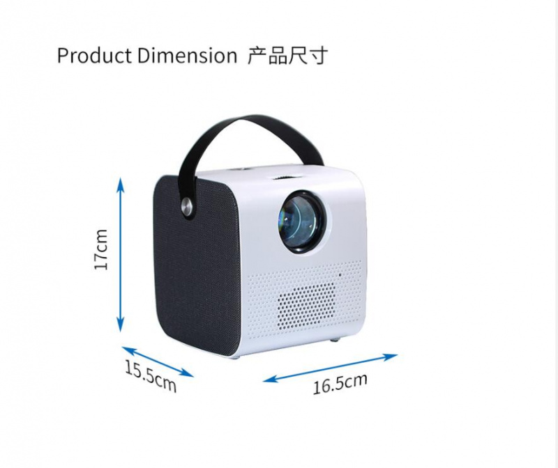 投影機Q3 MINI LED 投影儀 2800 流明 支持全高清 1080P 3D 視頻投影儀家庭影院 1280x720 分辨率