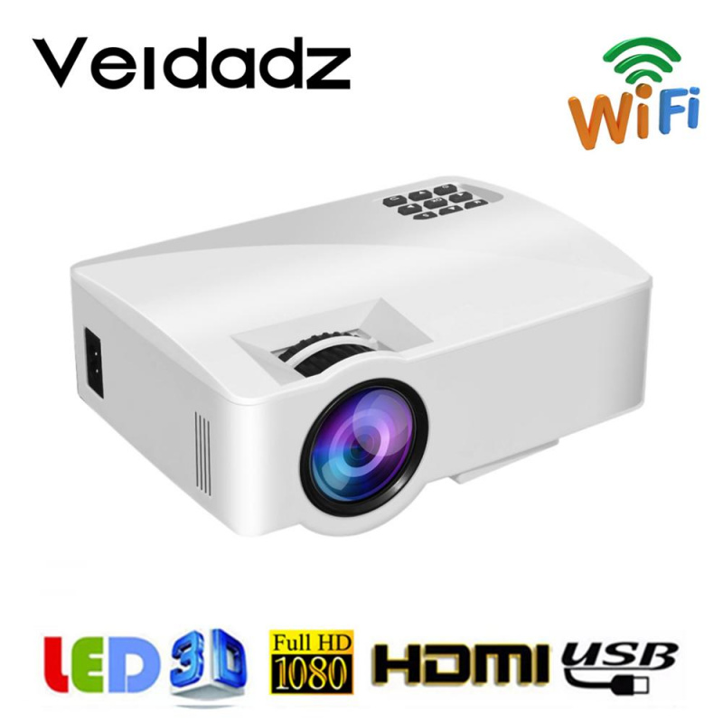 投影機VEIDADZ A8家庭影院LED投影儀微型便攜式有線同步顯示無線WIFI投影支持1080P