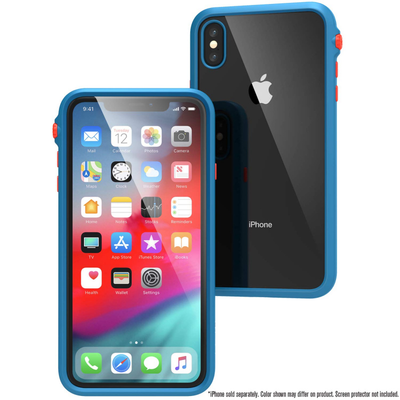 Catalyst Impact Protection Case for  iPhone Xs Max 6.5''-Stealth Black/Blueridge Sunset/ Clear