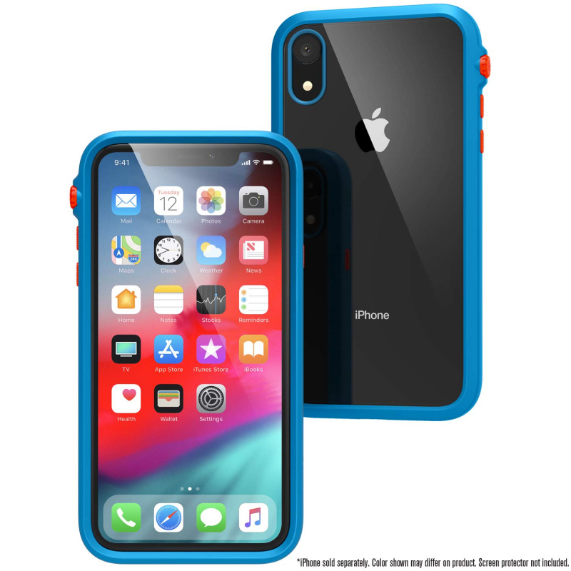 Catalyst Impact Protection Case for  iPhone XR 6.1-Stealth Black/Blueridge Sunset/Clear