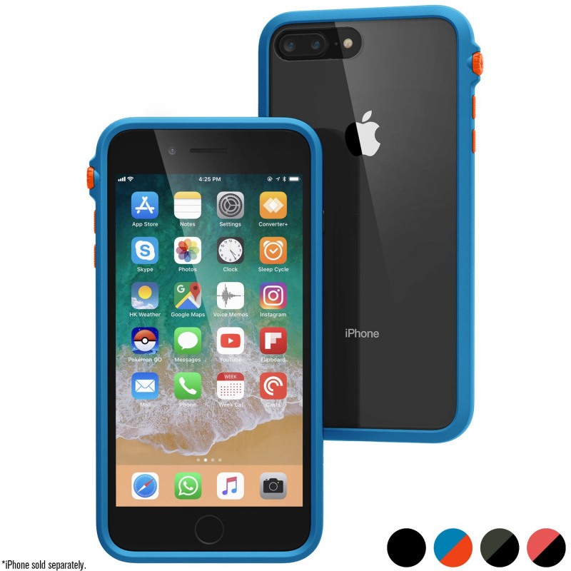 Catalyst Impact Protection Case for iPhone 8 Plus-Stealth Black/Blueridge Sunset/ Army Green/Coral