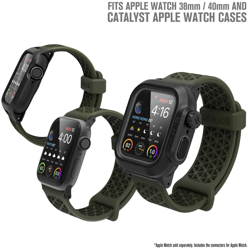 Catalyst Sports Bands for 38mm/42mm Apple Watch-Stealth Black/Space Gray/Blueridge Sunset/Army Green/Glacier Blue/ Sunset