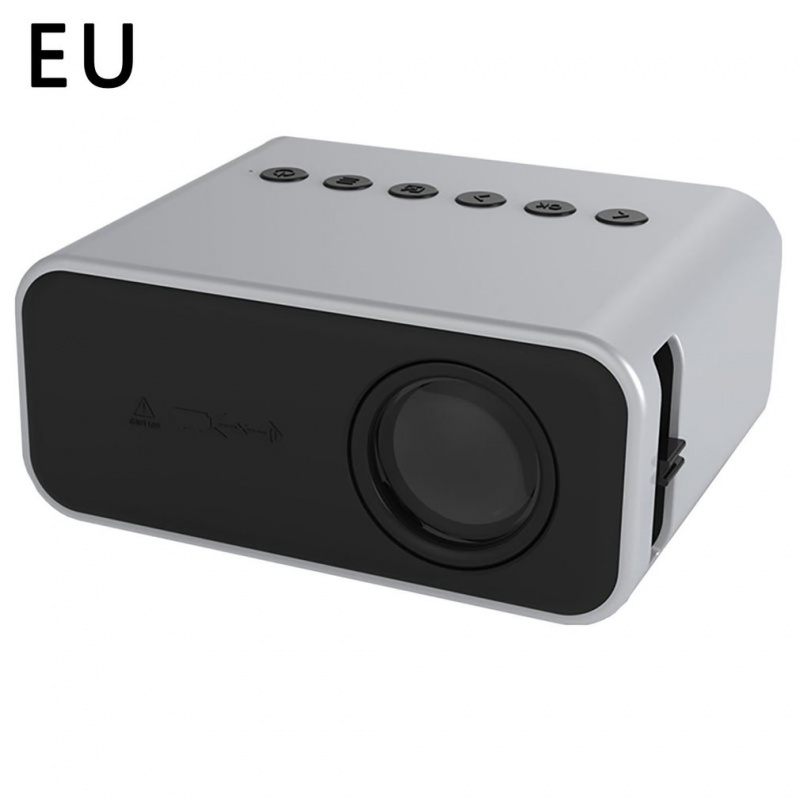 投影機YT500 投影儀 有線同屏 1080P 高速圖片音箱 便攜式 LED 投影儀 家用視頻投影儀 歐盟 澳大利亞 美國 英國