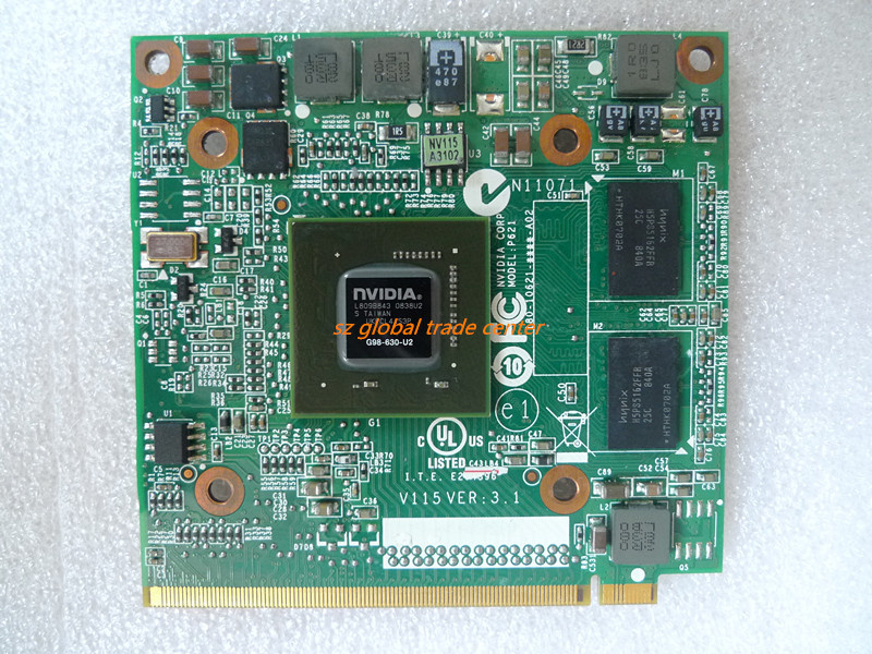 筆記本電腦NVIDIA GeForce 9300 9300M GS 9300MGS G98-630-U2 DDR2 256MB 64Bit MXM II VG.9MG06.001 筆記本電腦顯卡 宏碁