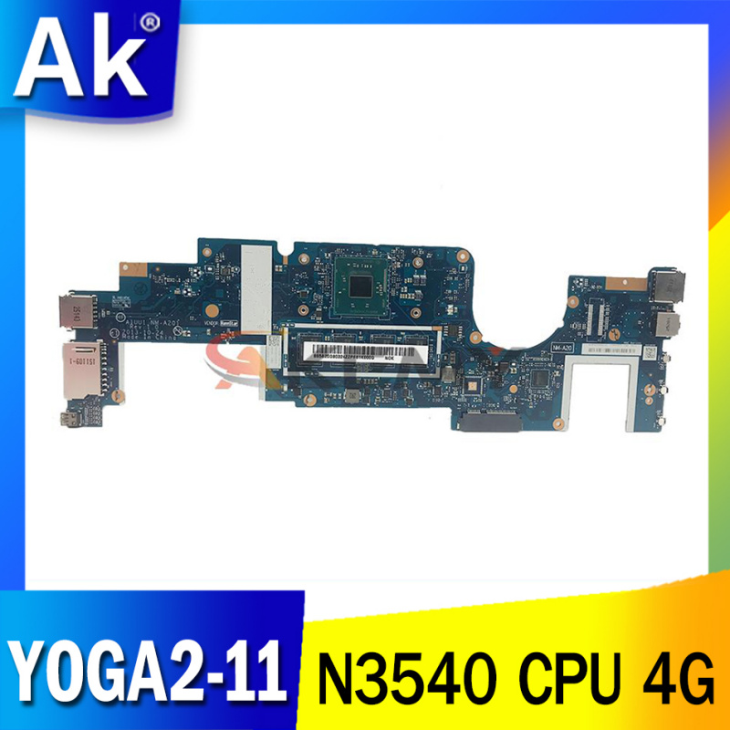 筆記本電腦免運費 FRU 5B20G80324 AIUU1 NM-A201 主板 適用​​於聯想 YOGA2-11 筆記本電腦主板 帶 N3540 CPU 4G 100% 測試