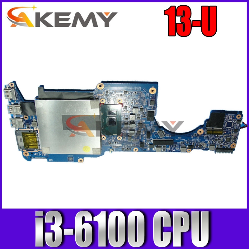 筆記本電腦適用於 HP Pavilion X360 13-u 筆記本電腦主板 15256-1 448.07M06.0011 帶 SR3EU i3-6100u 2.30GHz CPU DDR4 主板 100% 測試
