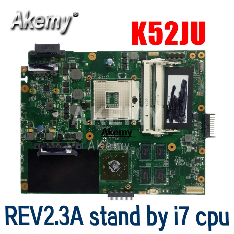筆記本電腦K52JT K52JU主板 華碩K52JU K52J A52J K52JR K52 K52JE X52J筆記本主板主板REV2.3A HD6370 512M HM55