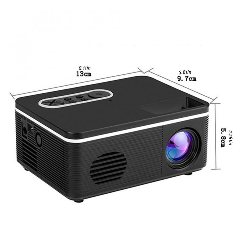 投影機MINI LED 投影儀 1920   1080 帶 1000 流明彩色投影儀，用於電話支持 4K 3D 家庭視頻投影儀
