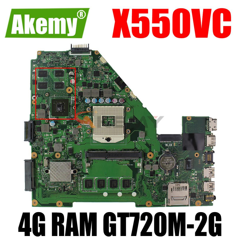 筆記本電腦X550VC筆記本主板適用於華碩X550VC R510V X550V X550測試原裝主板4G RAM GT720M-2G