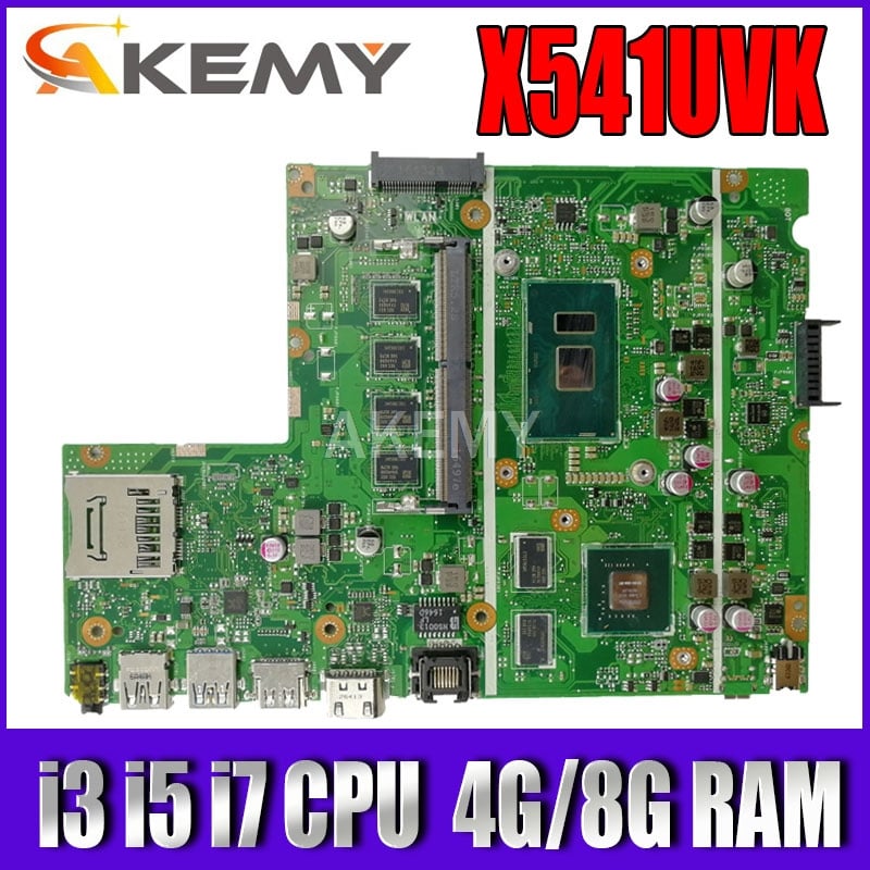 筆記本電腦X541UVK motherboard For ASUS X541UVK X541UJ X541UV X541U F541U R541U laptop motherboard i3 i5 i7 CPU 4G
