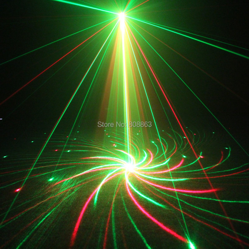 投影機ESHINY 迷你 R&G 激光投影儀 8 圖案遙控舞蹈迪斯科酒吧婚禮家庭聚會聖誕舞台 DJ 照明燈 N7H8