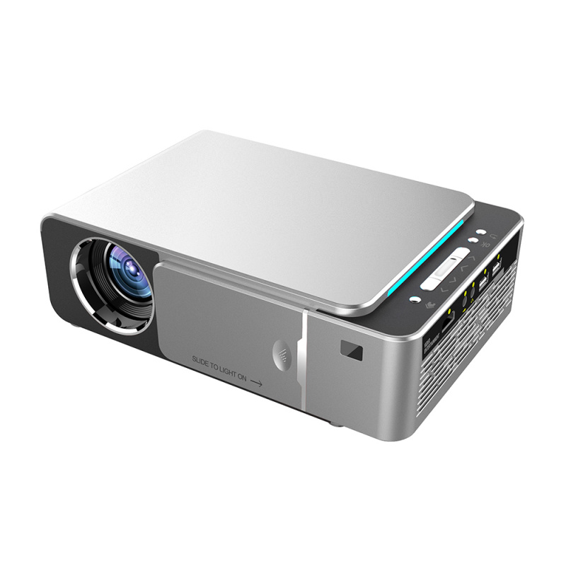 投影機便攜式 LED 投影儀 T6 3500 流明 1280 800 原生分辨率 720P 視頻家庭影院投影儀支持 USB VGA 投影儀