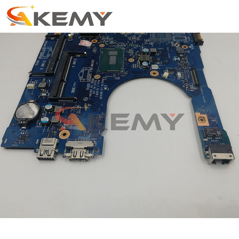 筆記本電腦Akemy I3-5005U 適用於戴爾 INSPIRON 5458 5558 5758 筆記本電腦主板 AAL10 LA-B843P CN-0N64X4 N64X4 主板 100%tested