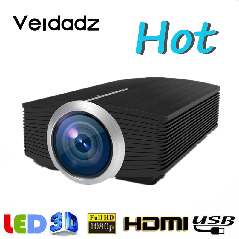 投影機VEIDADZ YG500 LED 投影儀 1200 流明與 HDMI 兼容 1080P 全高清用於內置揚聲器家庭影院便攜式媒體播放器