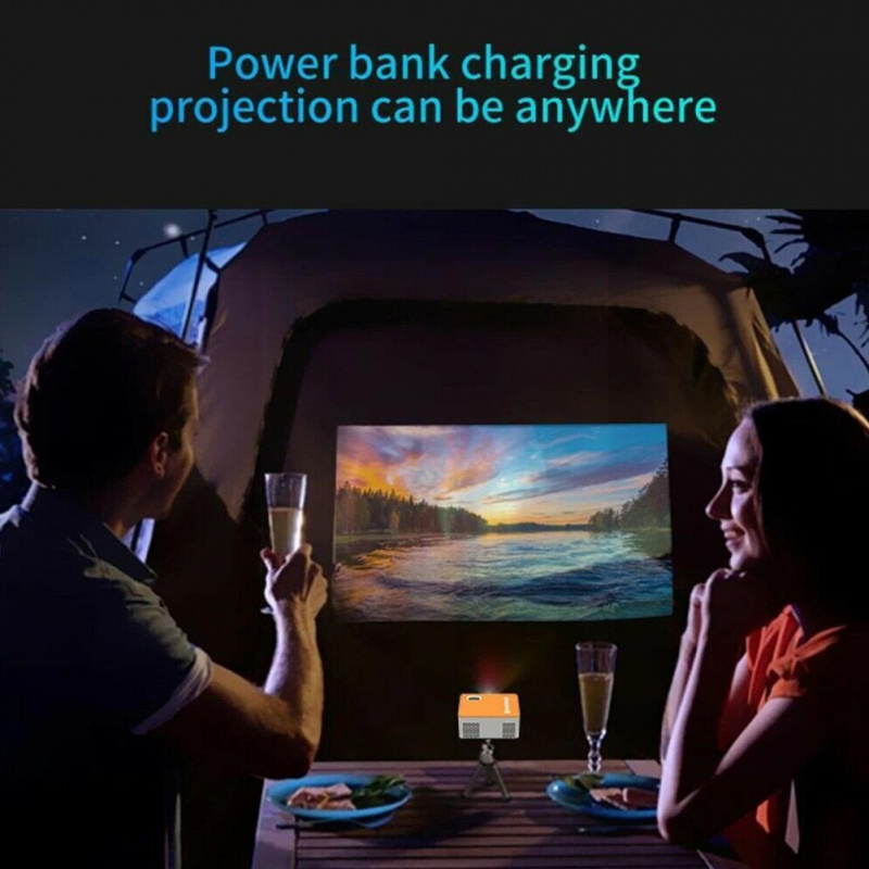 投影機1 件迷你投影儀便攜式 WiFi Android 8.1 家庭影院適用於 1080P 視頻投影儀 LED 電話視頻 3D 投影儀電話 Projec A1G8