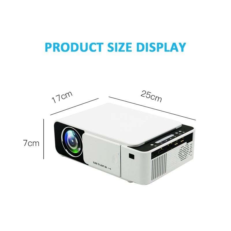 投影機VCHIP ST5 4K 投影儀迷你投影儀 LED 投影儀適用於家庭影院全高清 1080P WiFi 電視便攜式媒體播放器 проектор