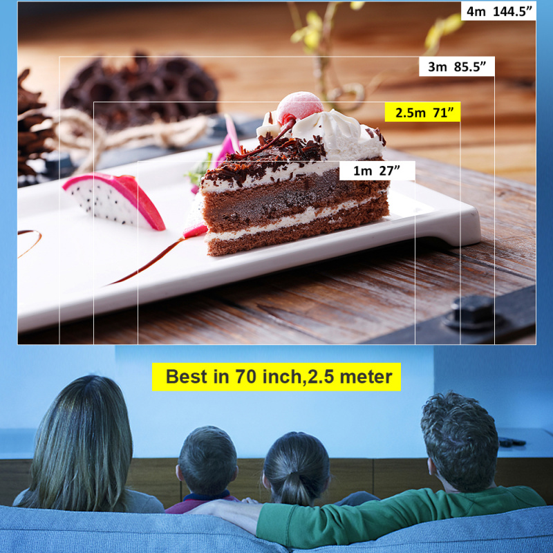 投影機ThundeaL TD230 迷你投影儀便攜式投影儀 WiFi 多屏適用於 1080P 視頻卡通家庭影院迷你媒體播放器兒童禮物