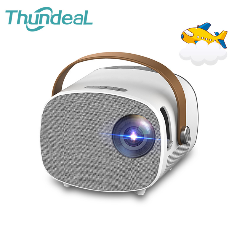 投影機ThundeaL TD230 迷你投影儀便攜式投影儀 WiFi 多屏適用於 1080P 視頻卡通家庭影院迷你媒體播放器兒童禮物