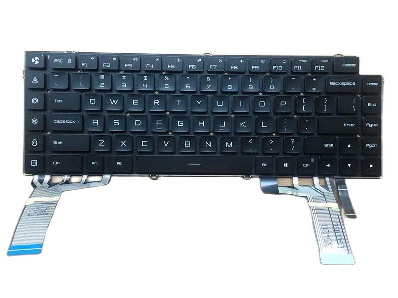 電競筆記本電腦美國 俄羅斯 RGB 彩色帶 不帶背光鍵盤，適用於小米遊戲筆記本 15.6  AETMAU00110 MIM17L9 171502-AA XMG1902