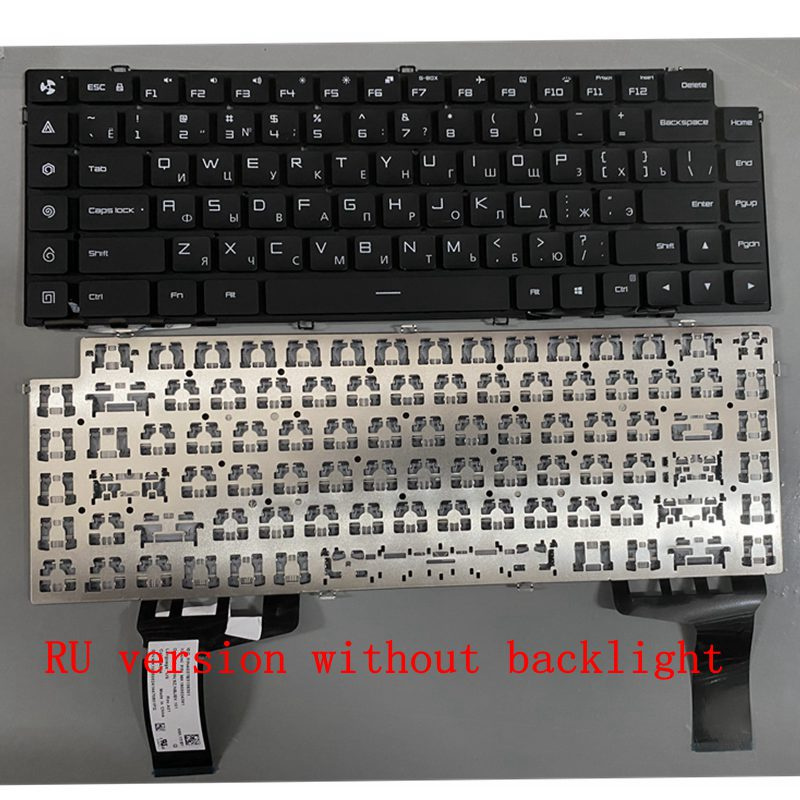電競筆記本電腦美國 俄羅斯 RGB 彩色帶 不帶背光鍵盤，適用於小米遊戲筆記本 15.6  AETMAU00110 MIM17L9 171502-AA XMG1902
