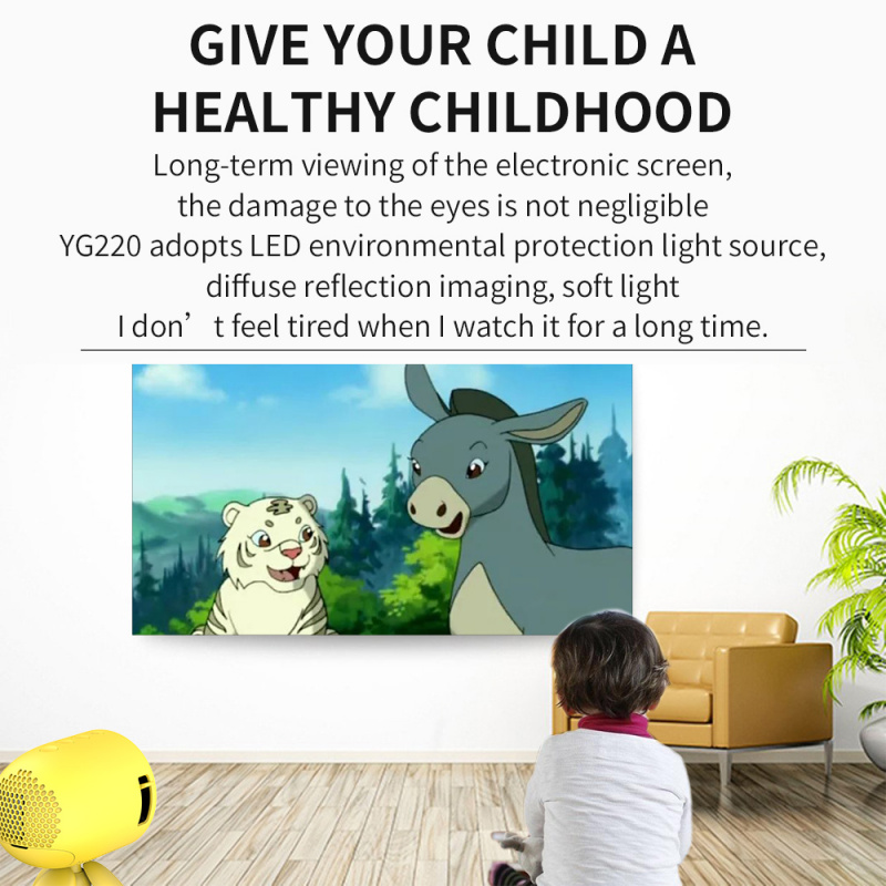 投影機3D LED Beamer Cute Projector 480 272 Pixels Supports 1080P HDMI-compatible USB Video Player For Kids Gift Pocket Mini Projector
