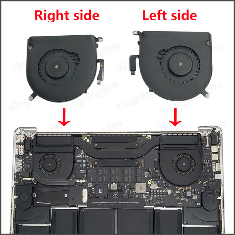 電競筆記本電腦原裝左側右側筆記本電腦散熱器 CPU 冷卻風扇 適用於 MacBook Pro Retina 15  A1398 2012 2013 2014 2015
