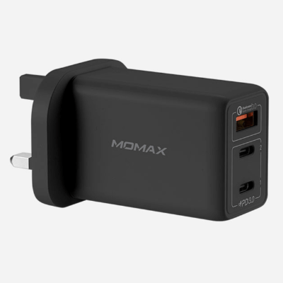 Momax One Plug 65W 3-port GaN 快速充電器 白色 UM20UK