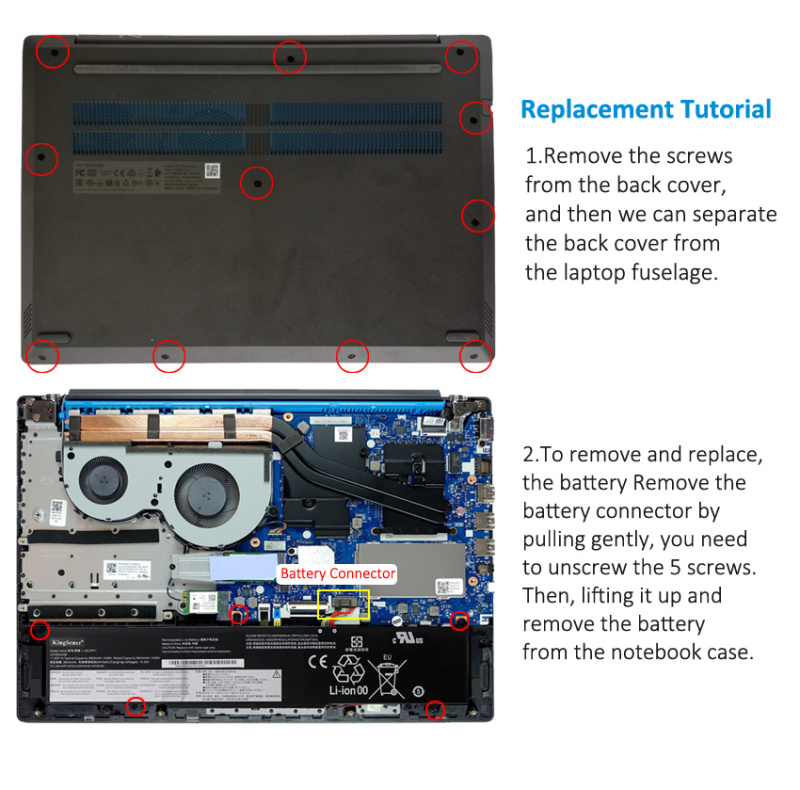 電競筆記本電腦KingSener L18C3PF1 L18M3PF1 筆記本電池 適用於聯想 Ideapad L340-15IRH L340-17IRH 遊戲系列 5B10T04975 11.52V 45Wh